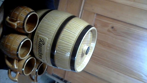 Vintage keramik rumtopf - vintage,
