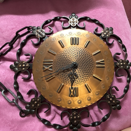 Runde metall wanduhr - runde, metall-wanduhr