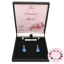 Geburtsstein Ohrringe, 925