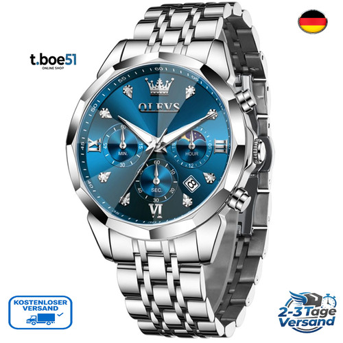 Olevs männer uhr quarz luxus - olevs,