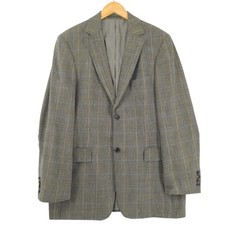 Vintage HUGO BOSS Blazer Jacke Schurwolle Leinen Wm0 Größe EU 50 UK/US 40