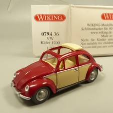 Wiking 1:87 079436 VW Käfer 1200 zweifarbig mit Faltdach in OVP EX7482