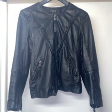 Oakwood, schwarze Lederjacke