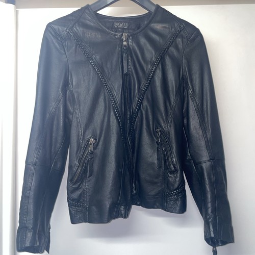 Oakwood schwarze lederjacke - schwarze,