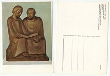 02198 - Ernst Barlach: Lesende Mönche - Skulptur - alte Ansichtskarte