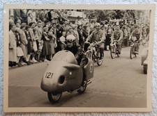 Altes Foto Motorrad NSU