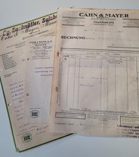 3 x Rechnung  Cahn & Mayer