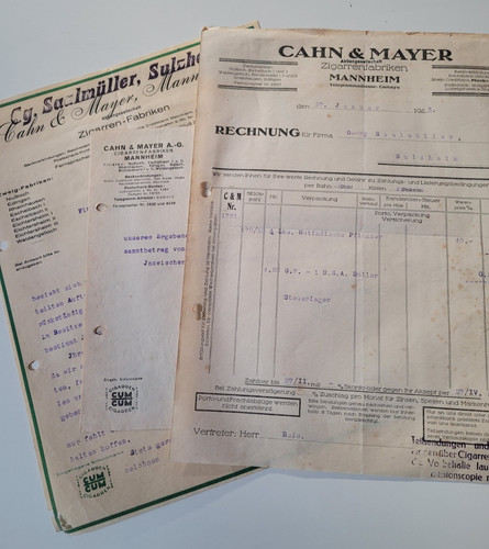 Rechnung cahn mayer - x, &