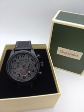 Gigandet Herren Analog Japanisches Quarzwerk Uhr mit Leder Armband 7VNAG4NE/006