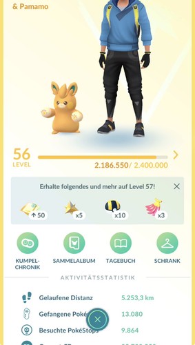 Pokémon acc lvl 56 - lvl, 56•