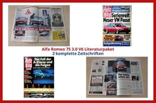 Alfa Romeo 75 3.0 V6 Literaturpaket - 2 komplette Zeitschriften