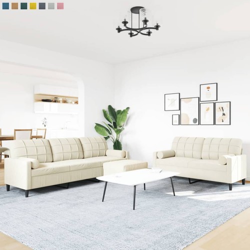 Sofagarnitur mit kissen samt - mit,