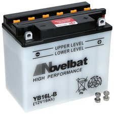 Motorradbatterie Novelbat YB16L-B 12V 19Ah 240A Aktiviert