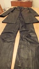 Lederhose Lederjacke Leder weich Gr 34 + 36 Jacke Hose Frauen Kombination schön