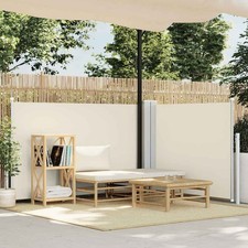 Seitenmarkise Ausziehbar Creme 100x600cm Windschutz Sichtschutz Garten vidaXL