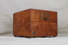 Soennecken Karteikasten Restauriert Buche Antik Historisch 20er/30er Jahre