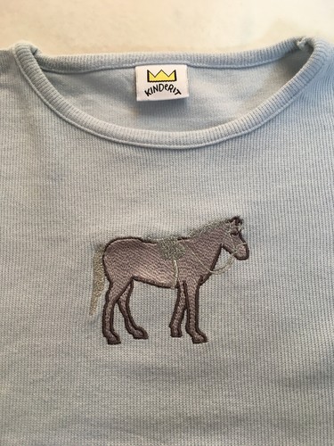 Langarmshirt pferd bestickt - langarmshirt,