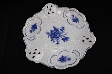 Wunderschöner Wandteller mit Cobaltblüten von Lindner Handarbeit Ø ca. 30 cm