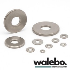 Karosseriescheiben Edelstahl A2 DIN 9021 ISO 7093 groß rostfrei Unterlegscheiben