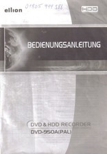 ellion DVR 950 A DVD HDD Recorder Deutsch Bedienungsanleitung Gebrauchsanleitung