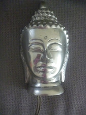 Wandfigur, Skulptur, Plastik, Exotisch, Asiatisch, Silber, Wandbehang, schwer