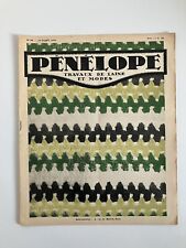 Pénélope Travaux de Laine et Modes Strickzeitschrift Frankreich 1934