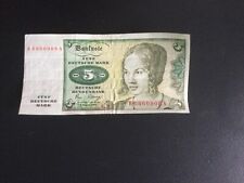 5 DM-Schein R Serie 2. Januar