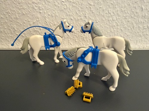 Playmobil pferd weiß - pferd,