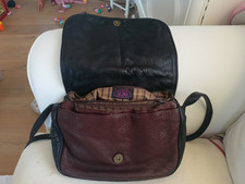 Vintage Merlin Lederwerkstatt 90er Jahre Multi-Pocket Tasche Englisch-Stil