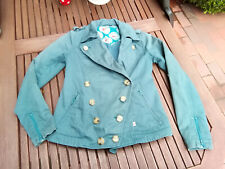 Blutsgeschwister süßer Outdoo Janker Jacke Parka Folklore blau grün BW XS 32/34