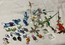 Glasfiguren Deko Tierkreiszeichen Fische Kristall Schwan Pyramide Sammeln