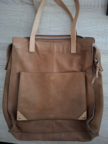 Echtleder handtasche hellbraun - echtleder,