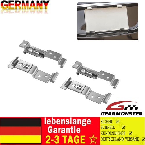 Kennzeichenhalter rahmenlos - 4x,