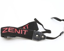 Zenit Kameragurt Tragegurt Gurt carrying strap schmal in Schwarz Rot universal