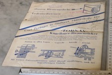 reklame blatt alt antik TORNAX