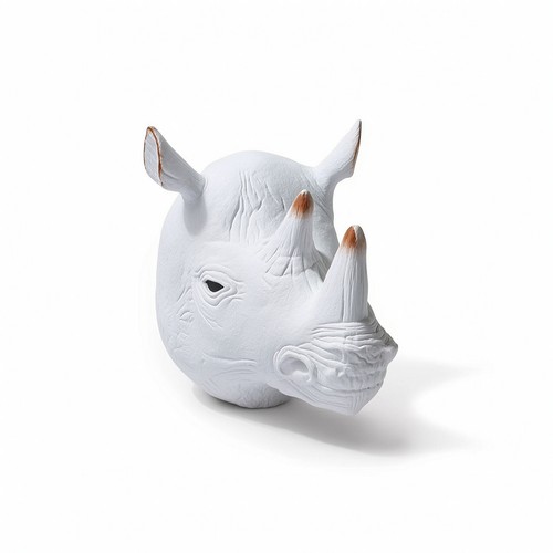 Nashorn kopf wandhalterung - nashorn,