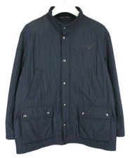 Gant The Central Park Quilter Jacke Herren 2XL Reißverschluss Gepolstert Blau