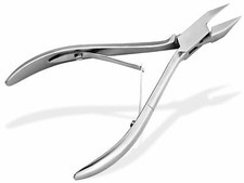 Profi Nagelzange Eckenzange mit Etui Fußnägel Edelstahl Nagel Zange Nagelschere