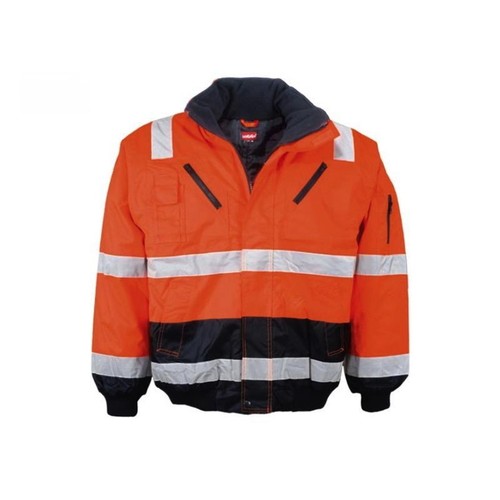 Pilotenjacke warnorange marine - pilotenjacke, warnorange/marine