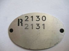 Typenschild Oldtimer Schild Renault Estafette R2130 R2131 S72