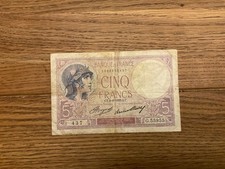 5 Francs Banknote Frankreich