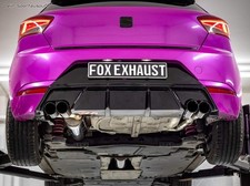 FOX Duplex Sportauspuff Seat Ibiza 6F 1.0l TSI für Rieger je 2x76mm schwarz