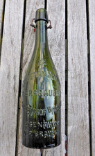 Aalen alte grüne Bierflasche Christian Schmid Bierbrauerei Sofienhof b. Aalen
