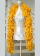 Federboa Federschal gelborange 190 cm Cabarett Karneval Fasching