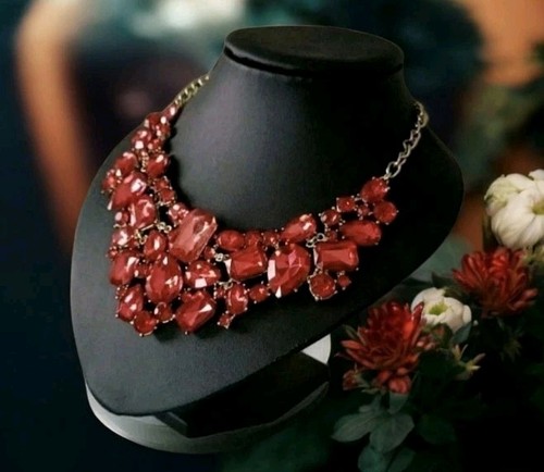 Kette hochzeit rot goldfarben - hochzeit, rot/goldfarben