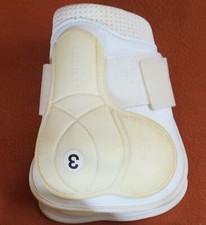 Kieffer Sehnenschoner Streifgamaschen Streichgamaschen Kappen Lederoptik weiß