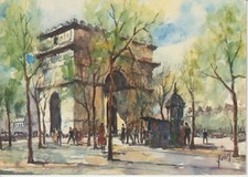 Alte Postkarte - PARIS. l'Arc