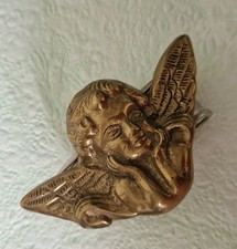 6x DOM Christian Koban Serviettenringe Deko Engel Putten Messing Gold Silber