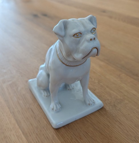 Fraureuth porzellanfigur hund - fraureuth,