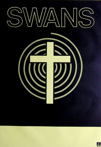 Swans 1987 plakat live - swans,